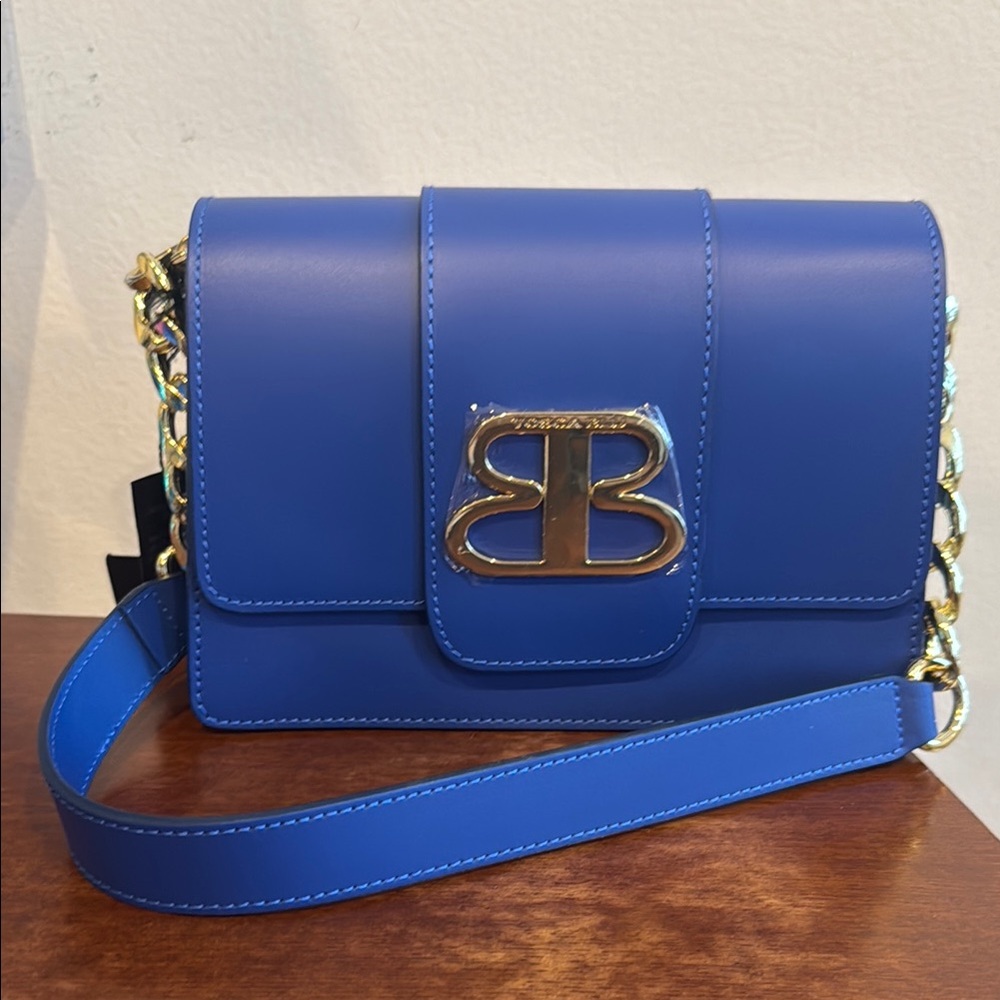 Tosca Blu Blue Leather Shoulder Bag